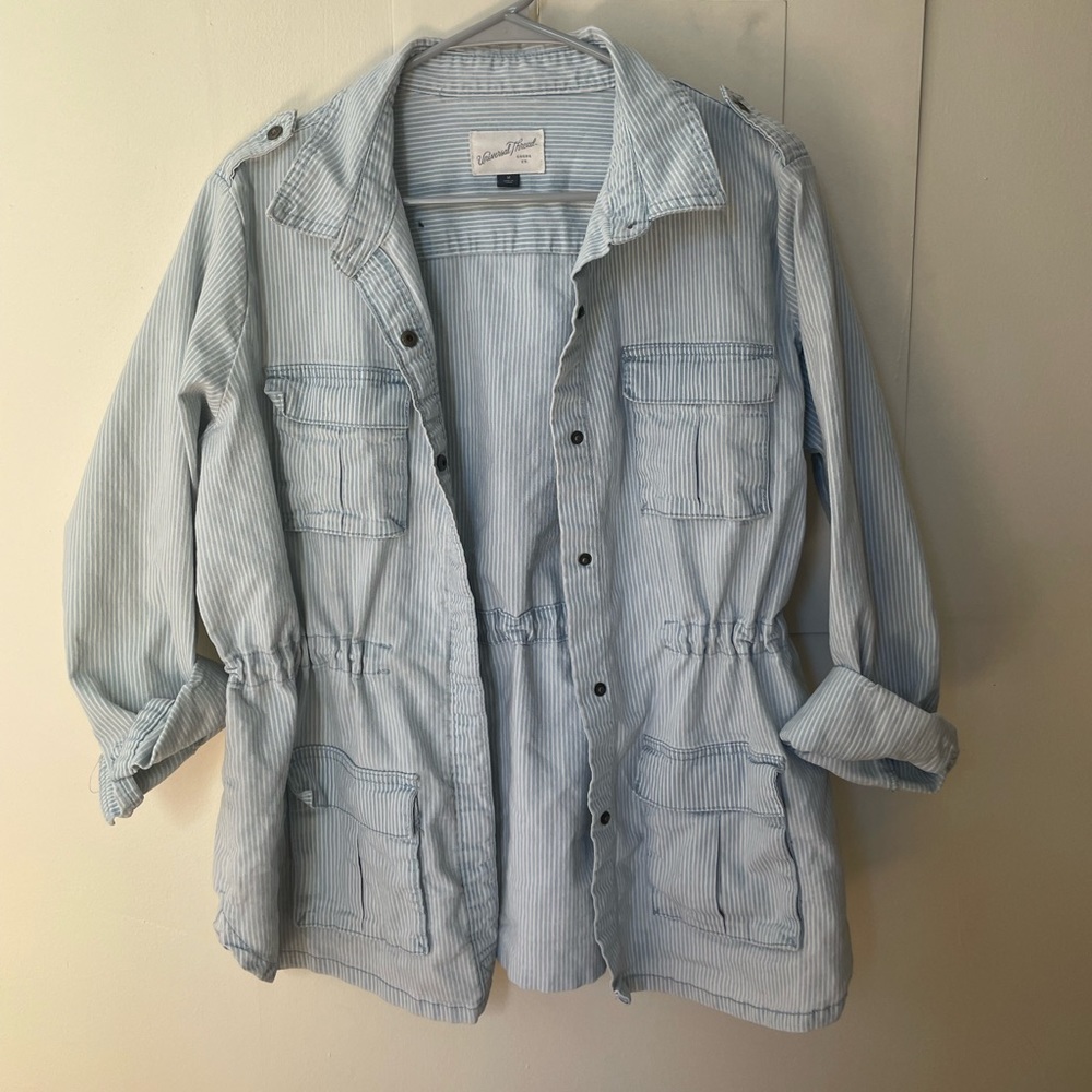 Blue/White Utility Jacket